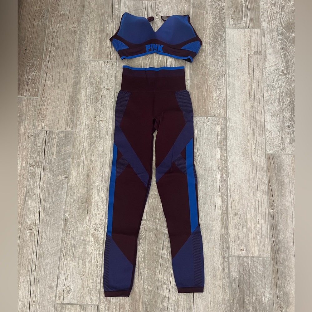 VS PINK Cool & Comfy Legging and Bra SET - Picture 2 of 3